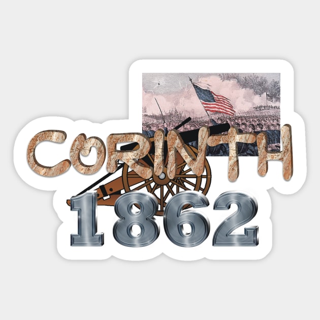 Battle of Corinth Sticker by teepossible